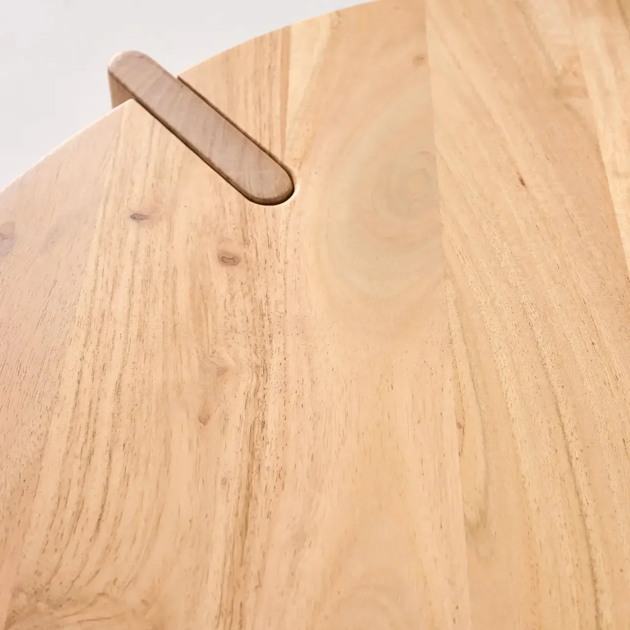 Table basse ronde bois massif acacia style exotique Reva 80cm