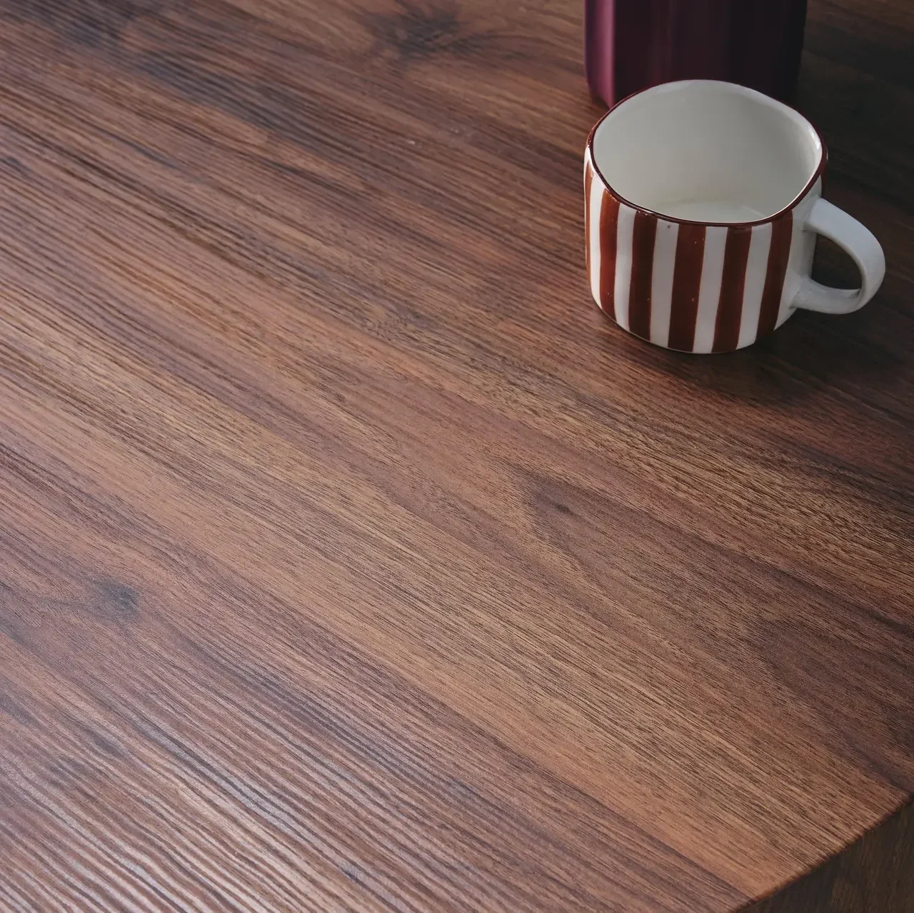 Table basse ronde design scandinave bois salon