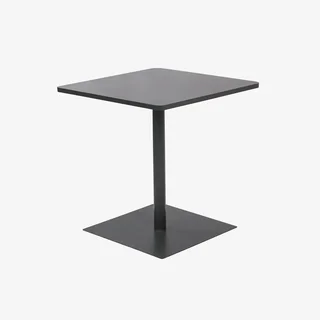 Table bistrot carrée 70 cm acier terracotta jardin terrasse 2 places