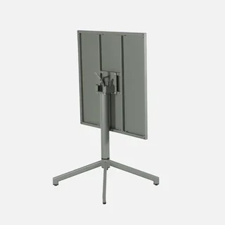 Table bistrot carrée pliante 2 places acier beige intérieur extérieur