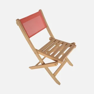 Table bistrot enfant acacia 2 sièges extérieur pliable Elise