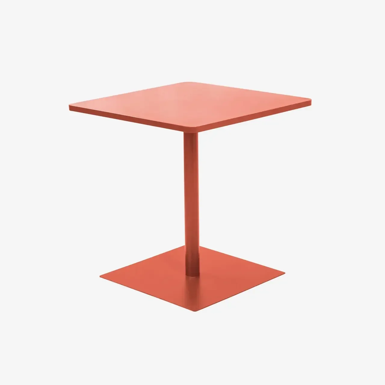 Table bistrot jardin carrée acier 2 places Orea Amélia