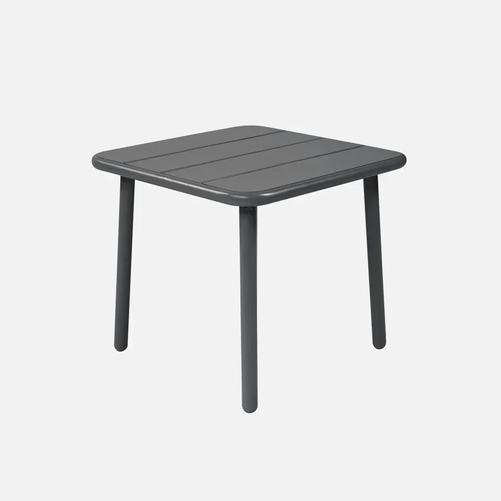 Table d'appoint extérieure carrée métal Amélia jardin