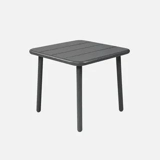 Table d'appoint extérieure carrée métal Amélia jardin