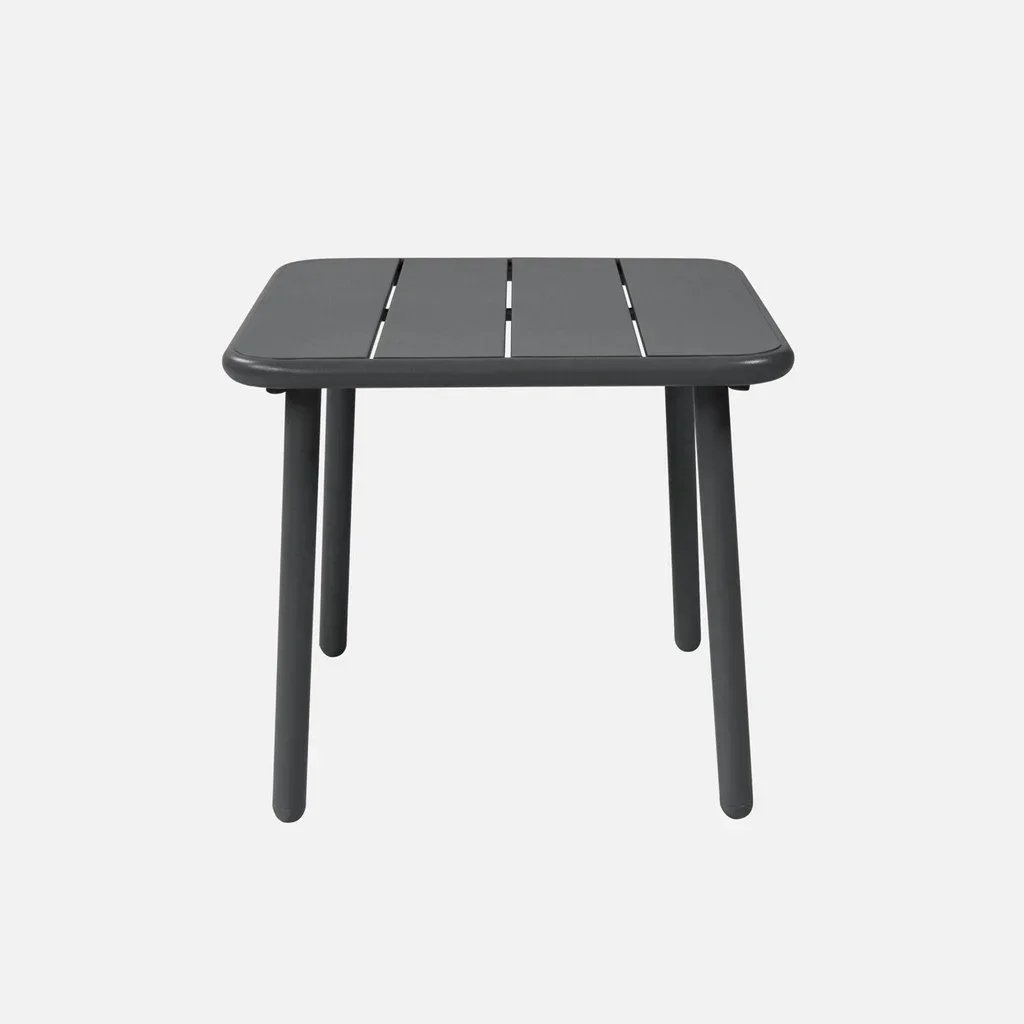 Table d'appoint extérieure carrée métal Amélia jardin