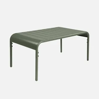 Table basse jardin Amélia rectangulaire métal anthracite 90 cm