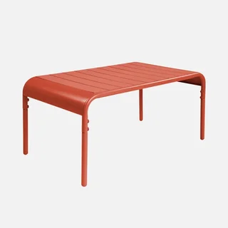 Table basse jardin Amélia rectangulaire métal anthracite 90cm