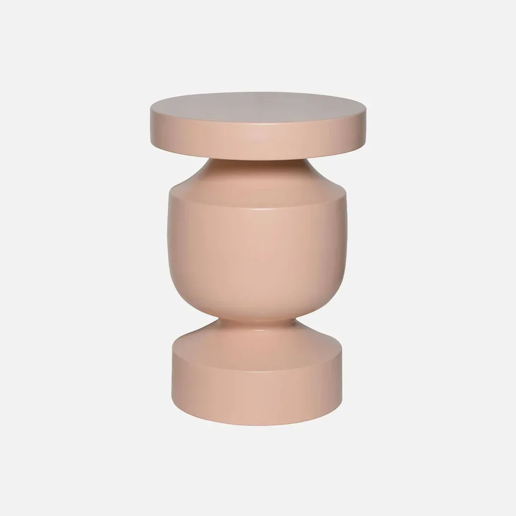 Alma Beistelltisch schwarzes Metall Ø30,5 cm minimalistisches Design