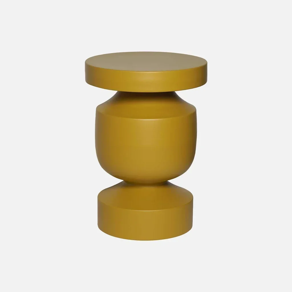 Alma Beistelltisch Metall Ø30,5cm H43,5cm Geometrisches Design