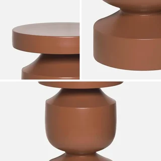 Alma Beistelltisch Ø30,5 cm Schwarzes Metall Minimalistisches Design