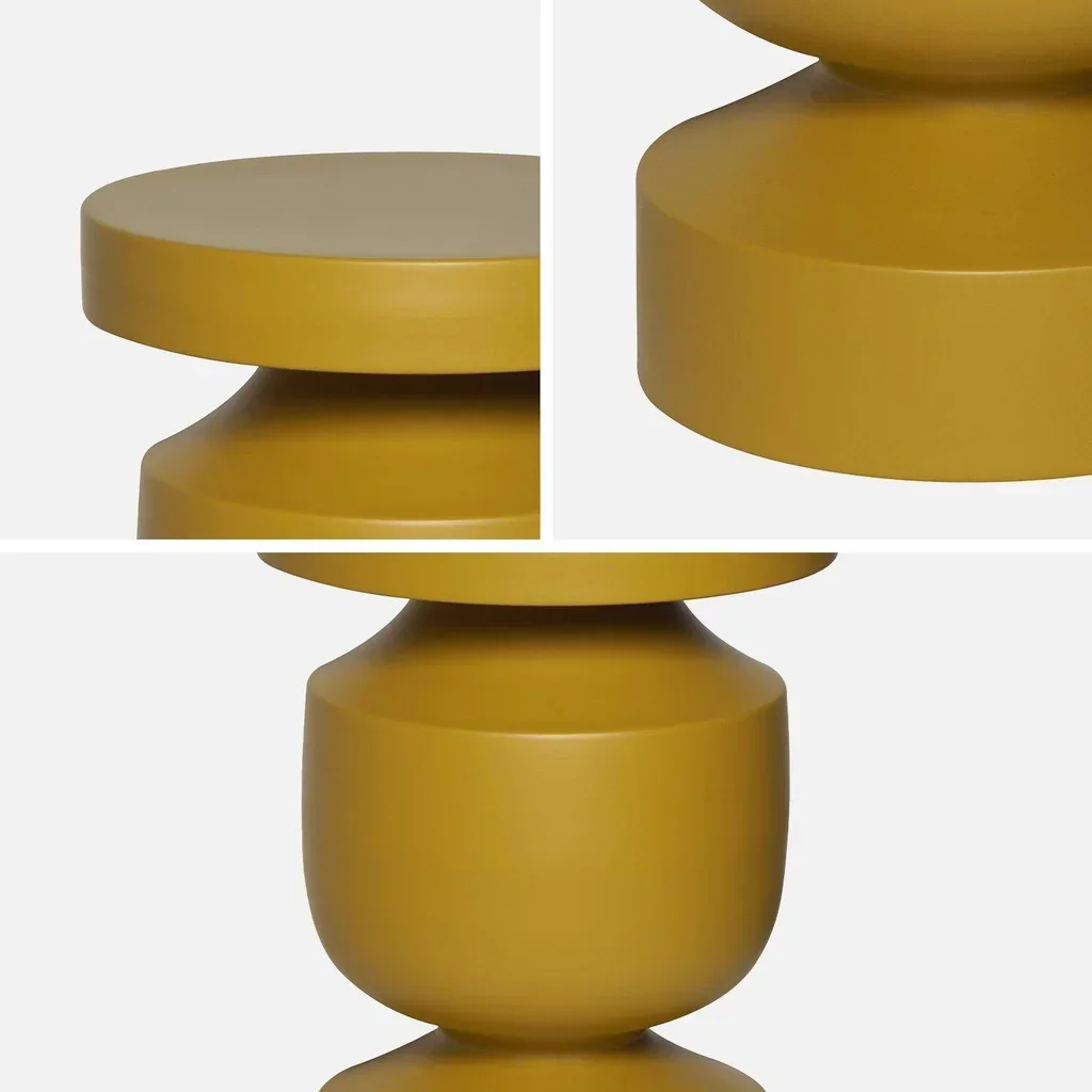 Alma Beistelltisch Metall Ø30,5cm H43,5cm Geometrisches Design