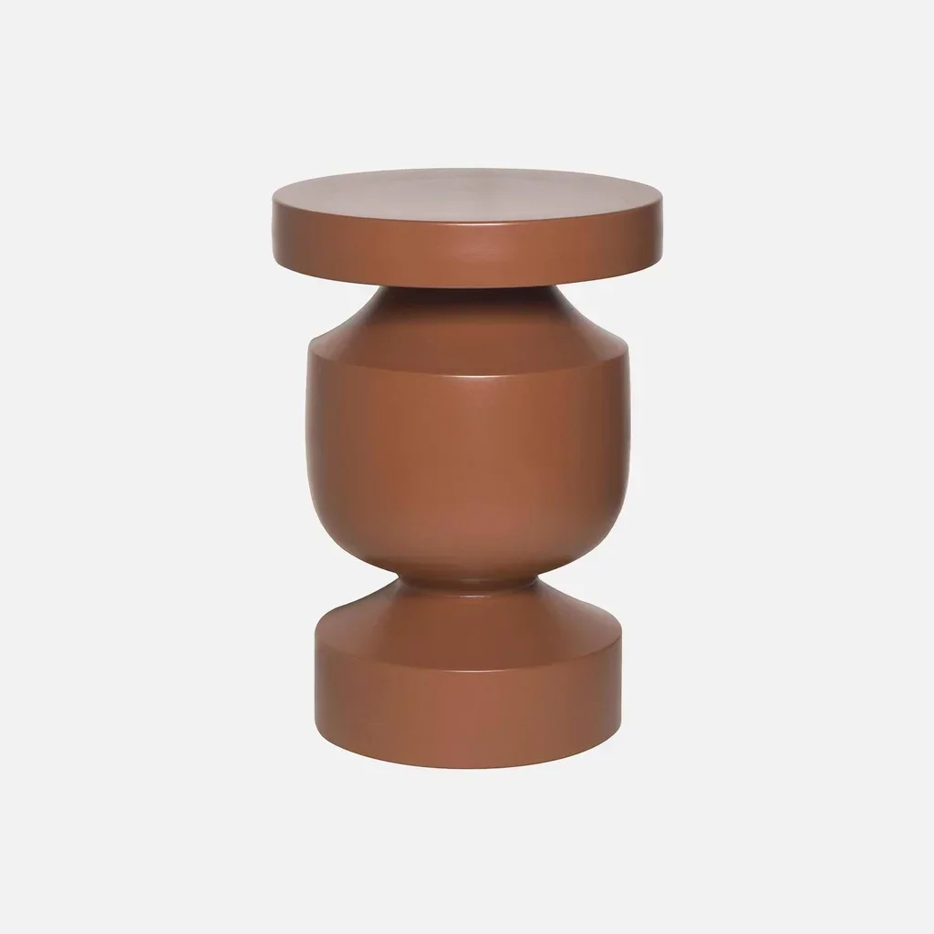 Alma Beistelltisch Ø30,5 cm Schwarzes Metall Minimalistisches Design