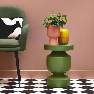 Alma Beistelltisch Metall Ø30,5 cm geometrisches Design - Sofatisch
