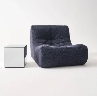 Table d'appoint cube miroir 35cm - bout de canapé design Mirage