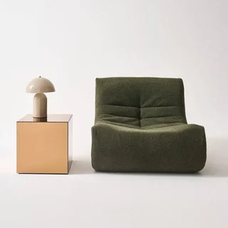 Mesa lateral cubo espelho 40 cm - mesa de apoio design refletivo
