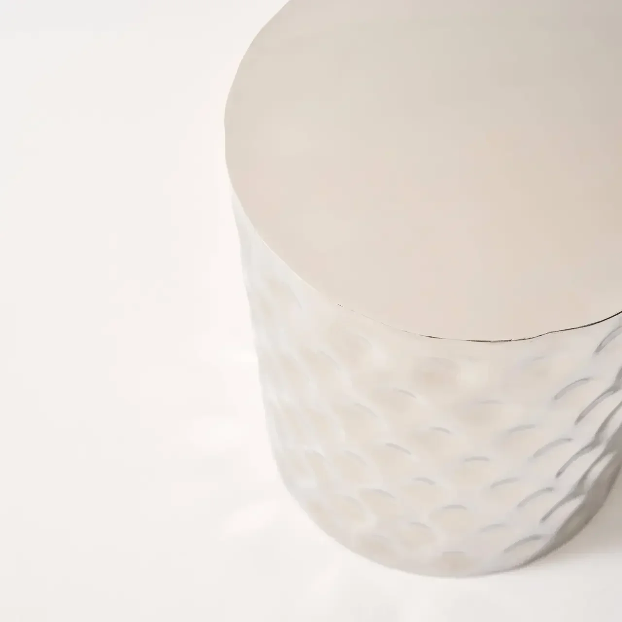 Table d'appoint ronde chromée Mira Ø33 cm design pop et miroir