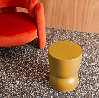 Runder Metall Beistelltisch Ø32cm H42cm Industrie Stil Nachttisch Madi