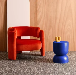 Runder Metall Beistelltisch Madi Ø32cm Industriestil Sofa Tisch Nachttisch