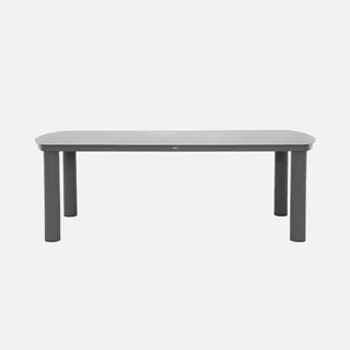 Table de jardin aluminium Zaro 10 personnes design contemporain anthracite