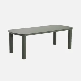 Table de jardin aluminium 10 personnes Zaro design contemporain anthracite