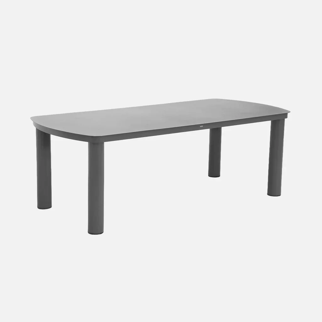 Table de jardin aluminium Zaro 10 personnes design contemporain anthracite
