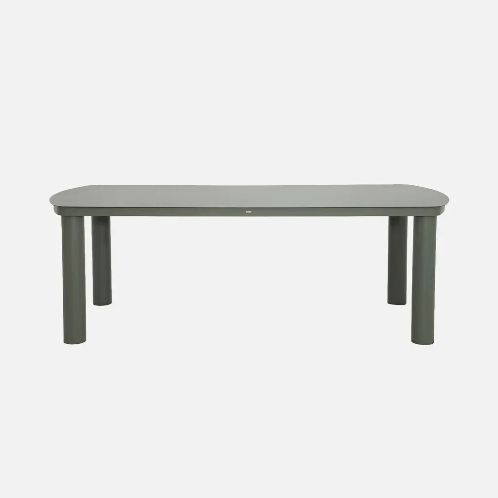 Table de jardin aluminium 10 personnes Zaro design contemporain anthracite