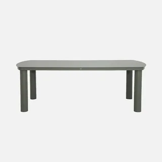 Table de jardin aluminium 10 personnes Zaro design contemporain anthracite