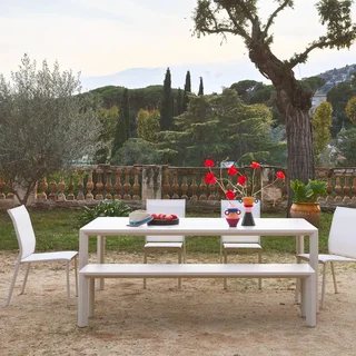 Table de jardin aluminium Sacramento 8 personnes design contemporain