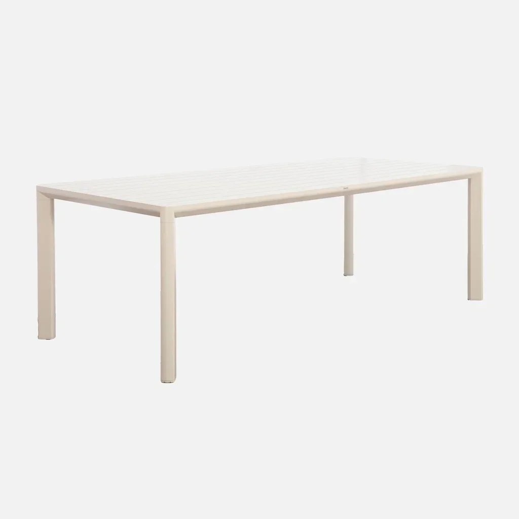 Table de jardin aluminium Sacramento 8 personnes design contemporain