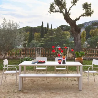 Table de jardin aluminium Sacramento 8 personnes design contemporain