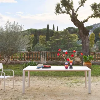 Table de jardin aluminium Sacramento 8 personnes design contemporain
