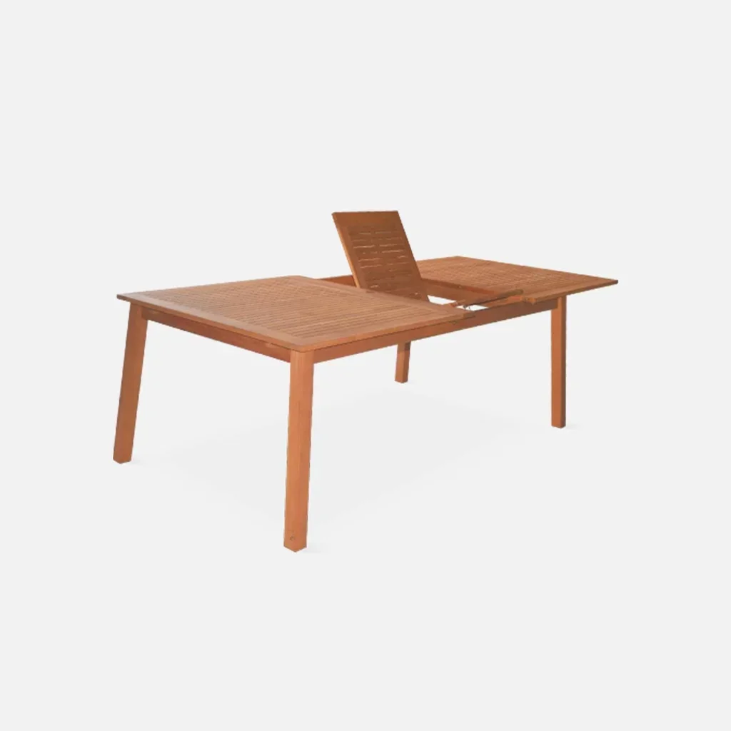 Table de jardin extensible 12 personnes bois eucalyptus FSC Almeria