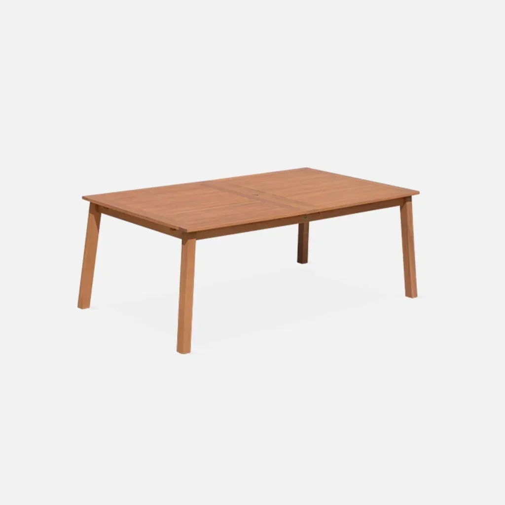 Table de jardin extensible 12 personnes bois eucalyptus FSC Almeria