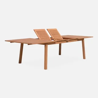 Table de jardin extensible 12 personnes bois eucalyptus FSC Almeria