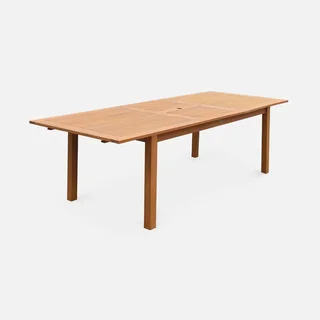 Mesa de Jardim Extensível Almeria 8-10 Lugares Madeira de Eucalipto FSC com Extensão Borboleta