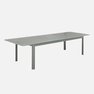 Table de jardin extensible aluminium 10 personnes Seattle gris anthracite