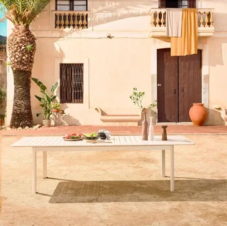 Table de jardin extensible aluminium 10 personnes Seattle anthracite