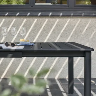 Table de jardin extensible aluminium 12 personnes Karo terrasse