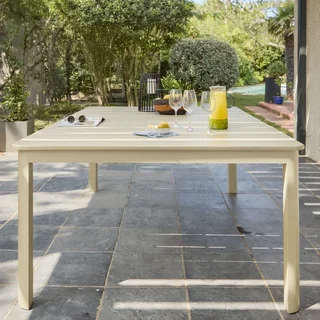 Table de jardin extensible aluminium 12 personnes Karo terrasse