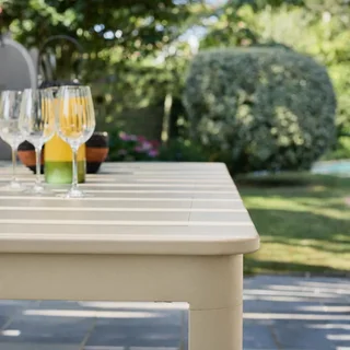 Table de jardin extensible aluminium 12 personnes Karo terrasse