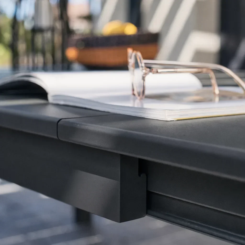 Table de jardin extensible aluminium 12 personnes Karo terrasse