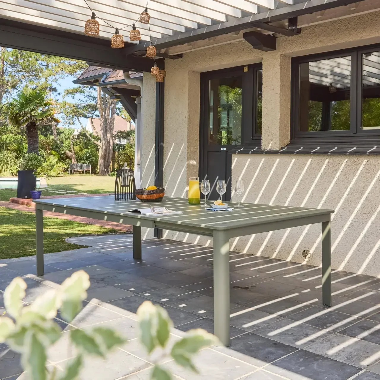 Table de jardin extensible aluminium 12 personnes Karo