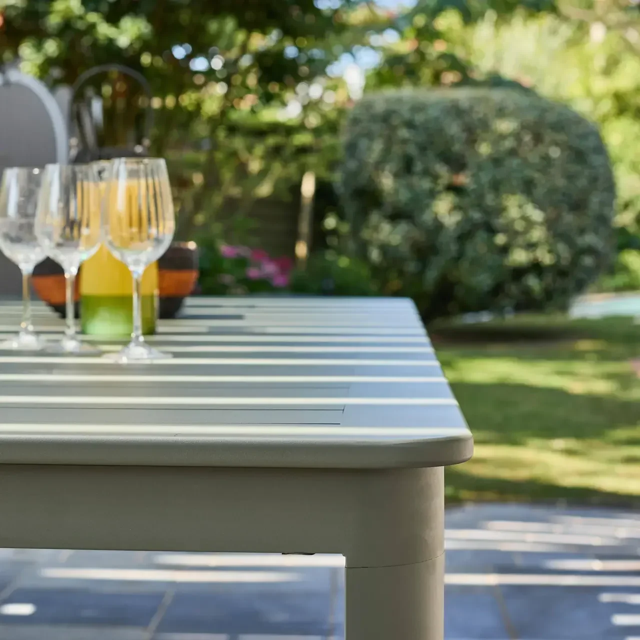 Table de jardin extensible aluminium 12 personnes Karo