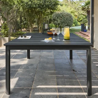 Table de jardin extensible aluminium 12 personnes Karo terrasse