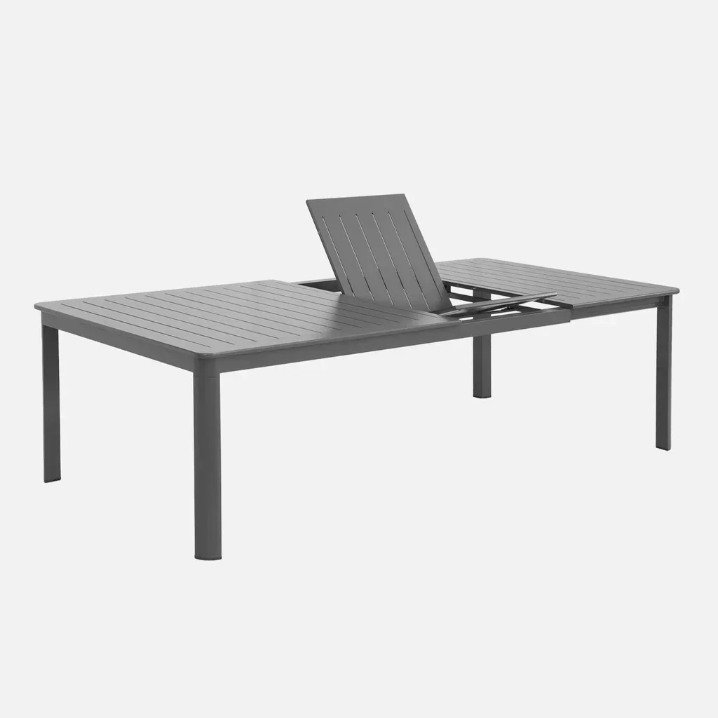 Table de jardin extensible aluminium 12 places Karo terrasse