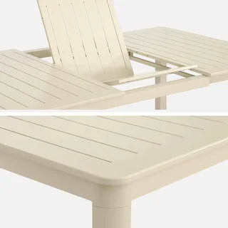 Table de jardin extensible aluminium 12 places Karo terrasse repas extérieur