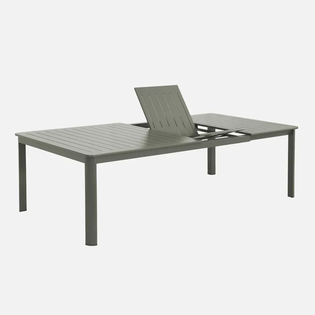 Table de jardin extensible aluminium 12 places Karo terrasse repas extérieur