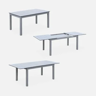 Table de jardin extensible aluminium 6 places Chicago