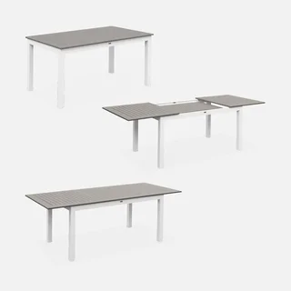 Table de jardin extensible aluminium 6 places Chicago