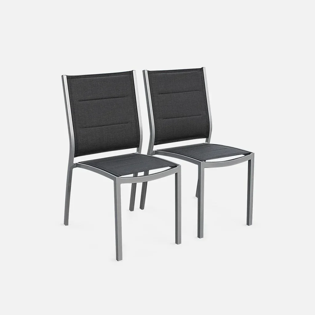 Table de jardin extensible aluminium 6 places Chicago
